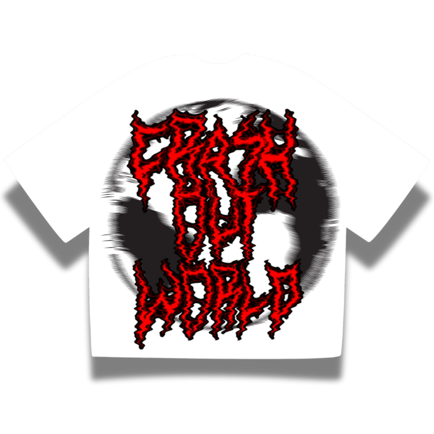 Crash Out World 404 Crop T-shirt