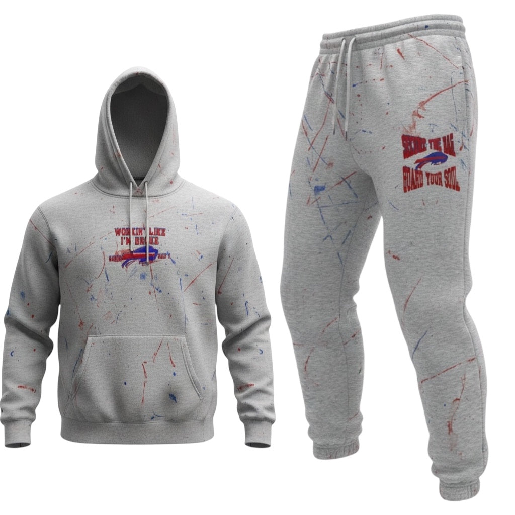 Workin’ Like I’m Broke (BUFFALO BILLS INSPIRED) sweatsuit