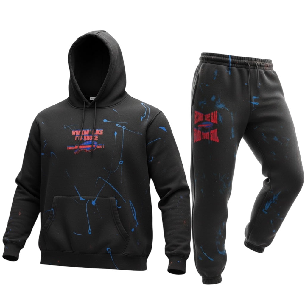 Workin’ Like I’m Broke (BUFFALO BILLS INSPIRED) sweatsuit